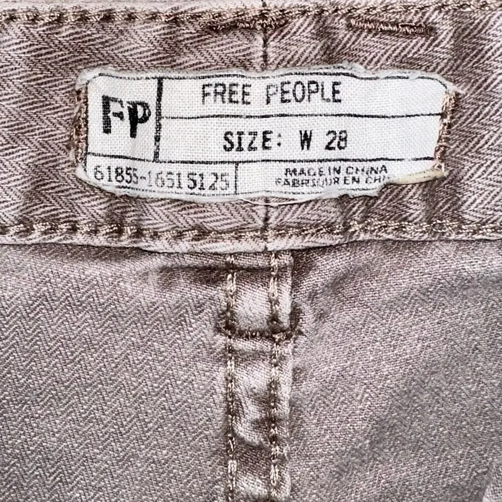 Free People Brown Skinny Jeans Size 28